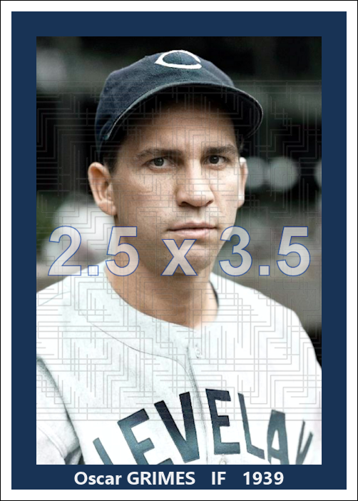 Oscar Grimes - 1939 Cleveland Indians - choose a size & style