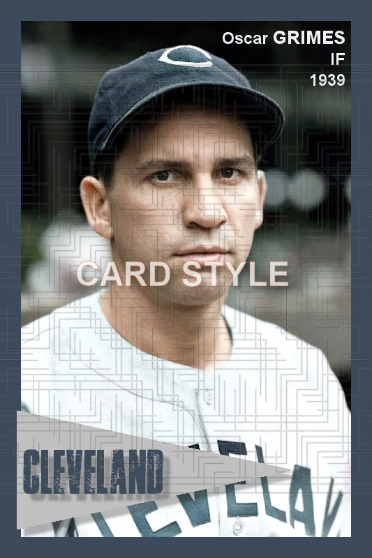 Oscar Grimes - 1939 Cleveland Indians - choose a size & style