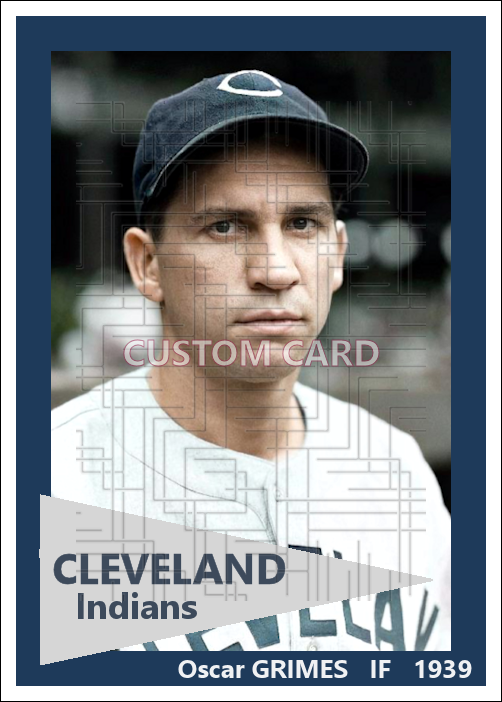 Oscar Grimes - 1939 Cleveland Indians - choose a size & style