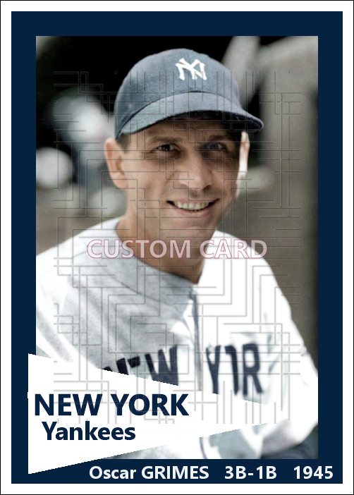 Oscar Grimes - 1945 New York Yankees - choose a size & style