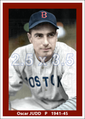 Oscar Judd - 1941-45 Boston Red Sox - choose a size & style
