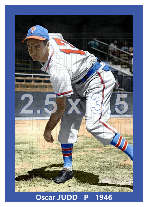 Oscar Judd - 1946 Philadelphia Phillies - choose a size & style