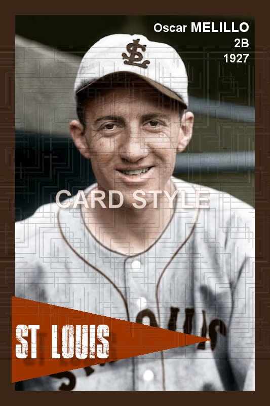 Oscar Melillo - 1927 St. Louis Browns - choose a size & style