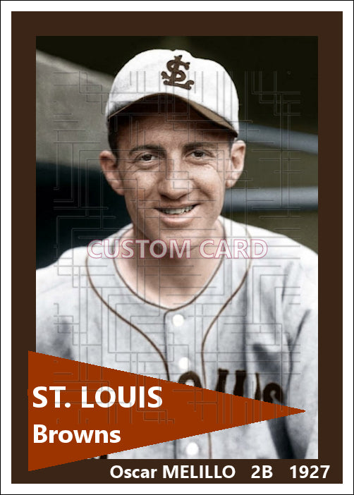 Oscar Melillo - 1927 St. Louis Browns - choose a size & style