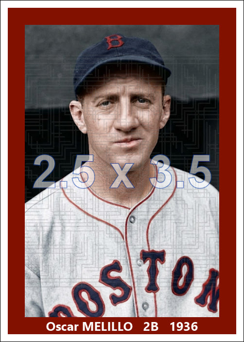 Oscar Melillo - 1936 Boston Red Sox - choose a size & style
