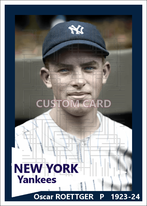 Oscar Roettger - 1923-24 New York Yankees - choose a size & style