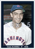 Ossie Alvarez - 1958 Washington Senators - choose a size & style