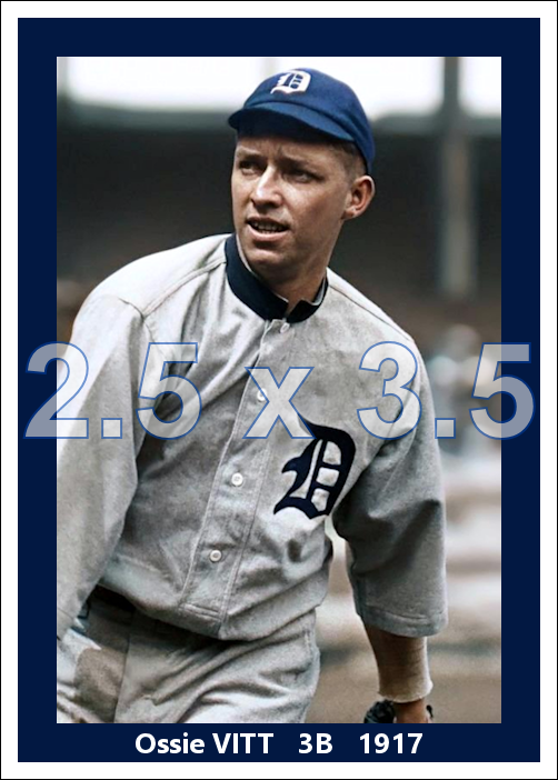 Ossie Vitt - 1917 Detroit Tigers - choose a size & style
