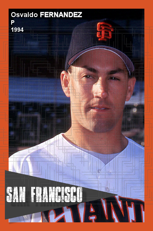 Osvaldo Fernandez - 1994 San Francisco Giants - choose a size & style