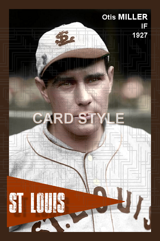 Otis Miller - 1927 St. Louis Browns - choose a size & style