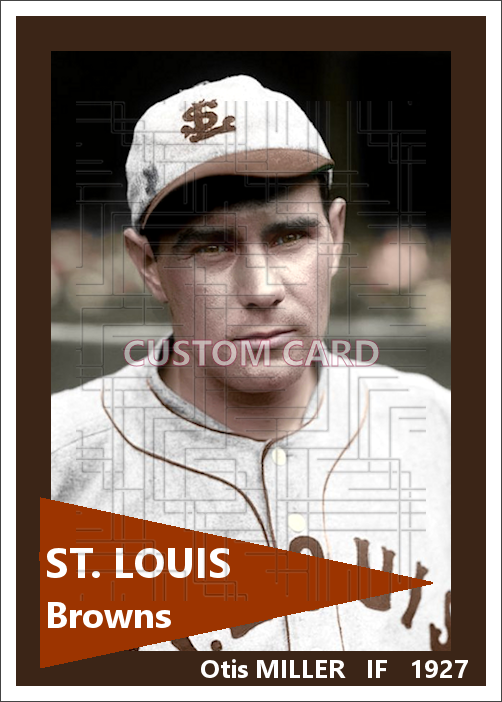 Otis Miller - 1927 St. Louis Browns - choose a size & style