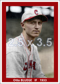 Otto Bluege - 1933 Cincinnati Reds - choose a size & style