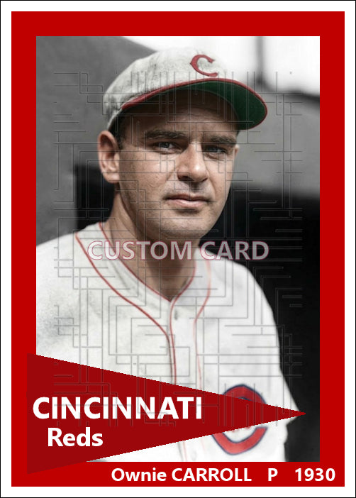 Ownie Carroll - 1930 Cincinnati Reds - choose a size & style