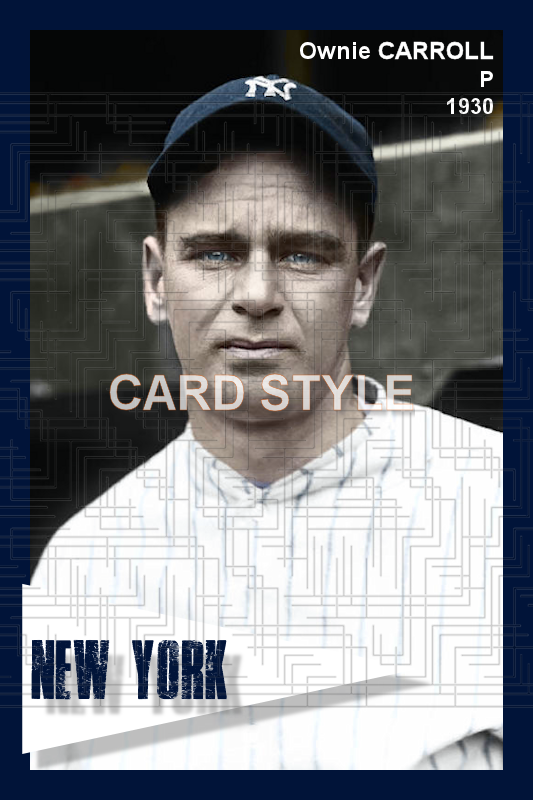 Ownie Carroll - 1930 New York Yankees - choose a size & style