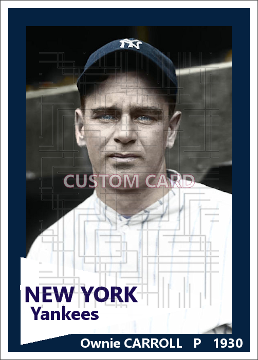 Ownie Carroll - 1930 New York Yankees - choose a size & style