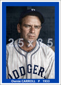 Ownie Carroll - 1934 Brooklyn Dodgers - choose a size & style