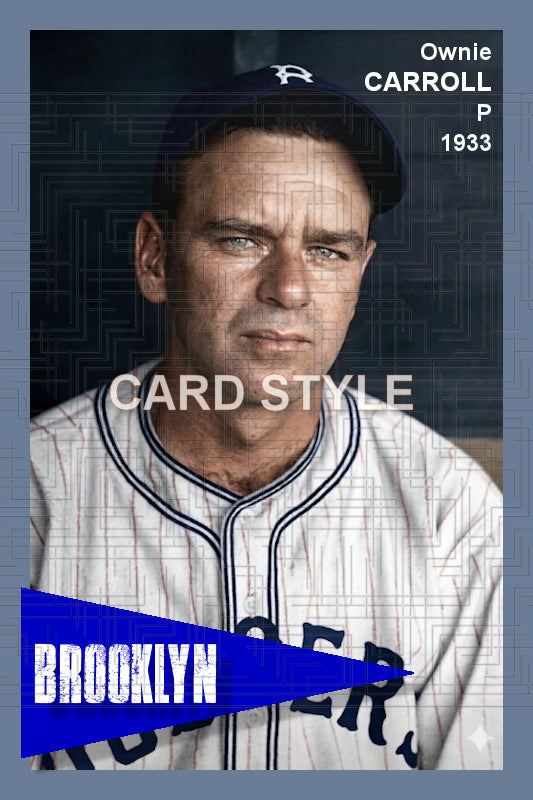 Ownie Carroll - 1934 Brooklyn Dodgers - choose a size & style