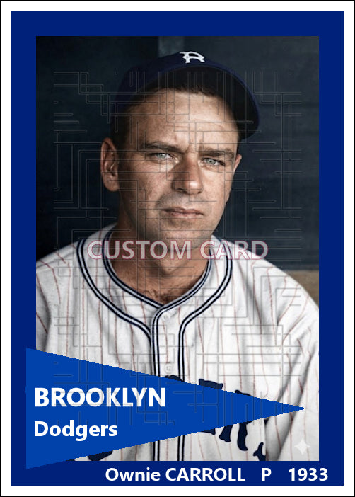 Ownie Carroll - 1934 Brooklyn Dodgers - choose a size & style