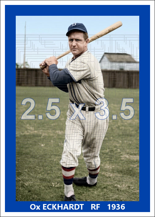 Ox Eckhardt - 1936 Brooklyn Dodgers - choose a size & style