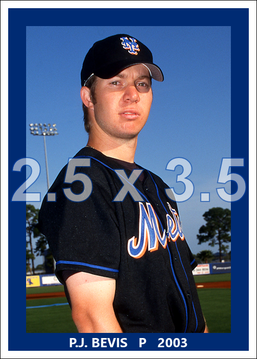 P.J. Bevis - 2003 New York Mets - choose a size & style