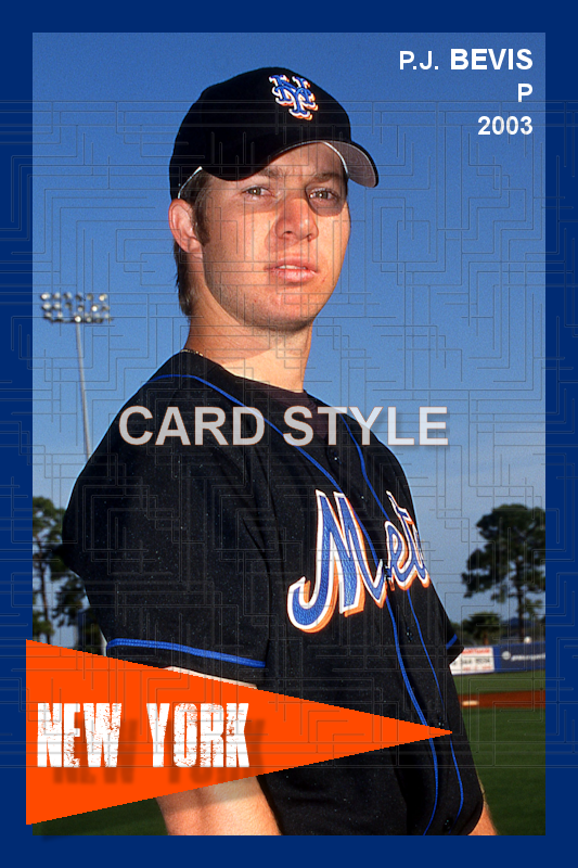 P.J. Bevis - 2003 New York Mets - choose a size & style