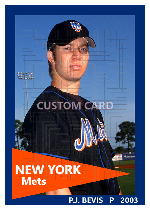 P.J. Bevis - 2003 New York Mets - choose a size & style