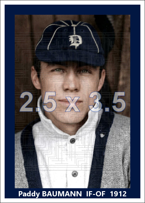 Paddy Baumann - 1912 Detroit Tigers - choose a size & style