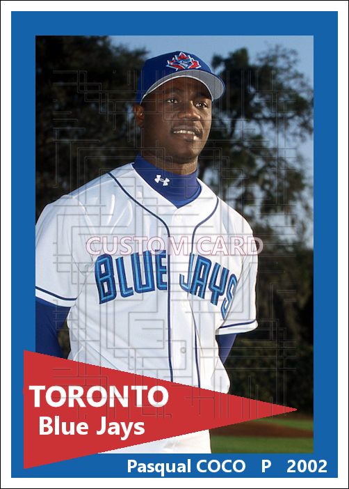 Pasqual Coco - 2002 Toronto Blue Jays - choose a size & style