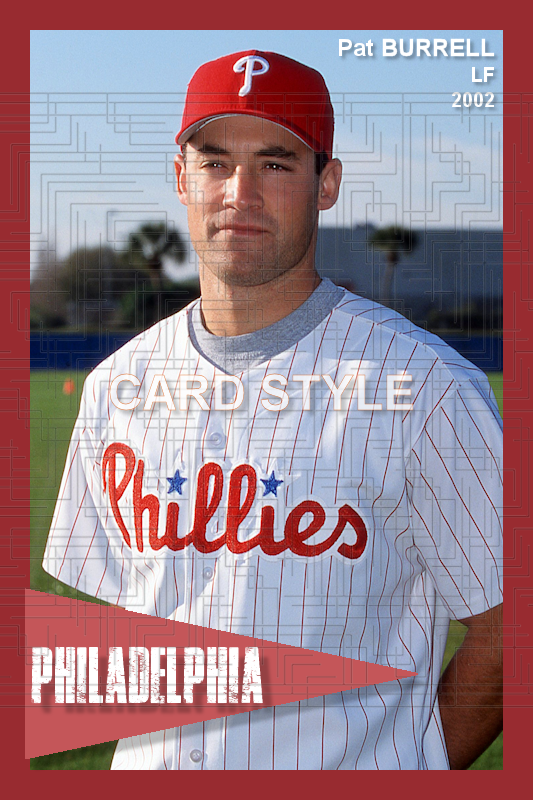 Pat Burrell - 2002 Philadelphia Phillies - choose a size & style
