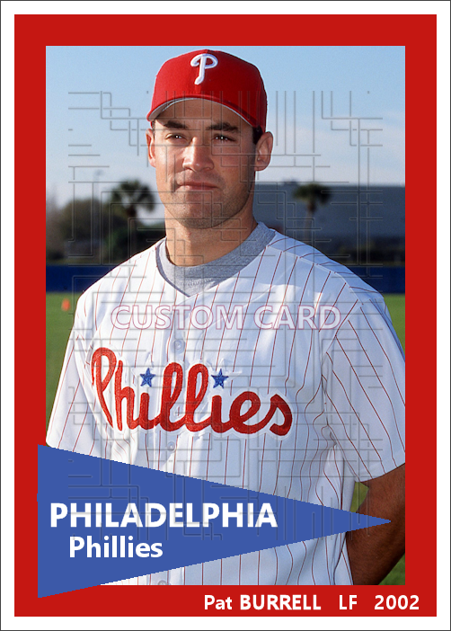 Pat Burrell - 2002 Philadelphia Phillies - choose a size & style