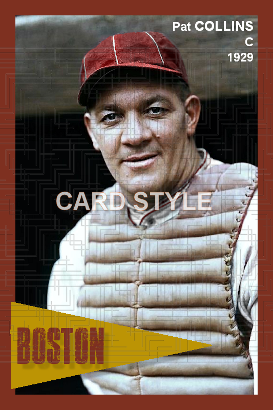 Pat Collins - 1929 Boston Braves - choose a size & style