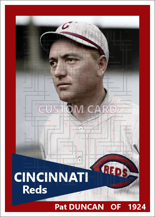 Pat Duncan - 1924 Cincinnati Reds - choose a size & style