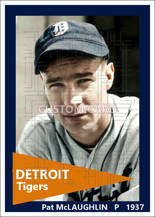 Pat McLaughlin - 1937 Detroit Tigers - choose a size & style