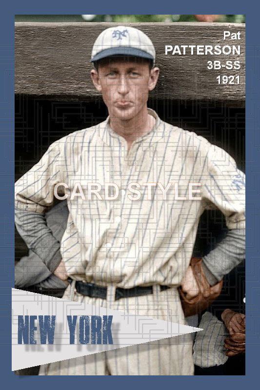 Pat Patterson - 1921 New York Giants - choose a size & style
