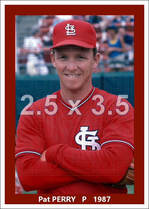 Pat Perry - 1987 St. Louis Cardinals - choose a size & style