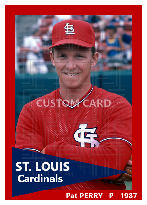 Pat Perry - 1987 St. Louis Cardinals - choose a size & style