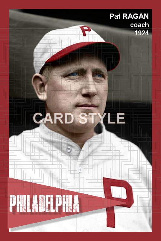 Pat Ragan - 1924 Philadelphia Phillies - choose a size & style