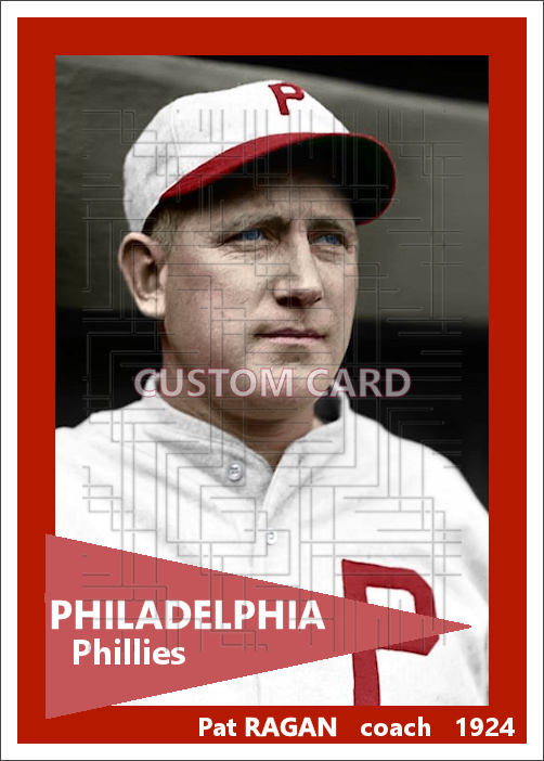 Pat Ragan - 1924 Philadelphia Phillies - choose a size & style