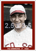 Pat Simmons - 1928 Boston Red Sox - choose a size & style