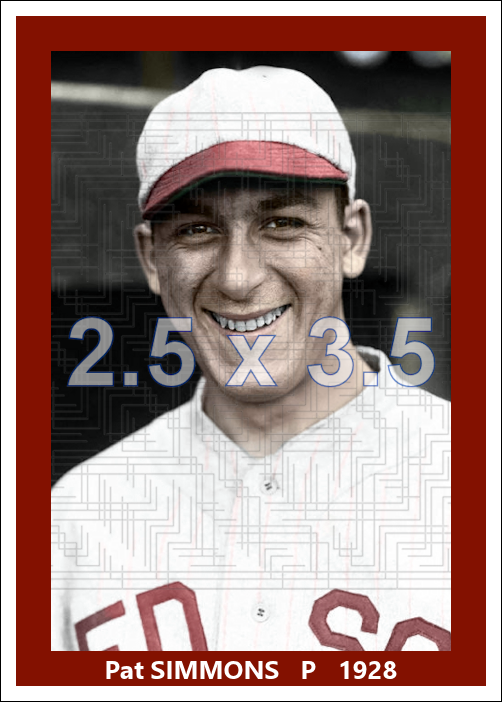 Pat Simmons - 1928 Boston Red Sox - choose a size & style