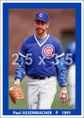 Paul Assenmacher - 1991 Chicago Cubs - choose a size & style