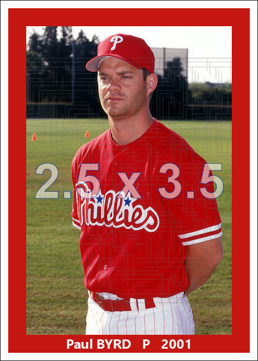 Paul Byrd - 2001 Philadelphia Phillies - choose a size & style