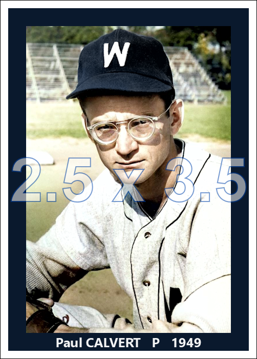 Paul Calvert - 1949 Washington Senators - choose a size & style
