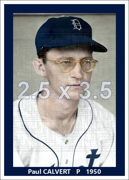 Paul Calvert - 1950 Detroit Tigers - choose a size & style