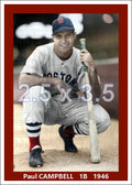 Paul Campbell - 1946 Boston Red Sox - choose a size & style