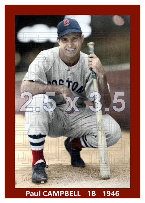 Paul Campbell - 1946 Boston Red Sox - choose a size & style