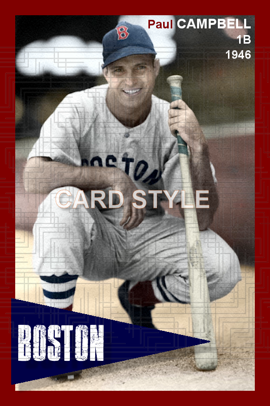 Paul Campbell - 1946 Boston Red Sox - choose a size & style