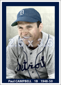 Paul Campbell - 1948-50 Detroit Tigers - choose a size & style