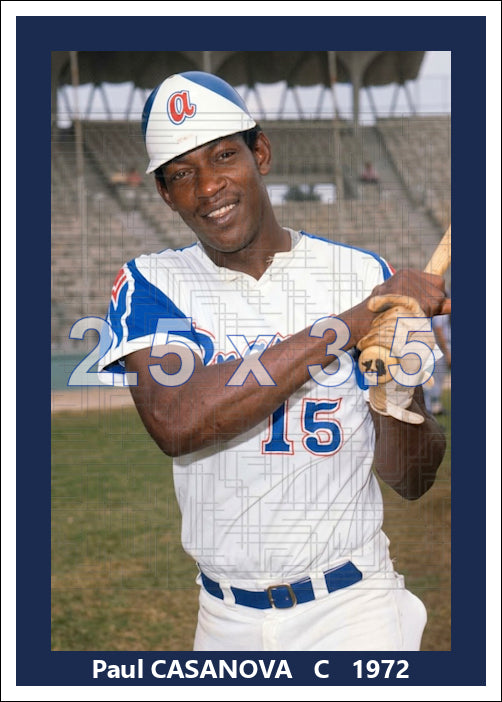 Paul Casanova - 1972 Atlanta Braves - choose a size & style