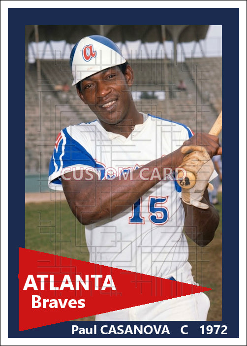 Paul Casanova - 1972 Atlanta Braves - choose a size & style